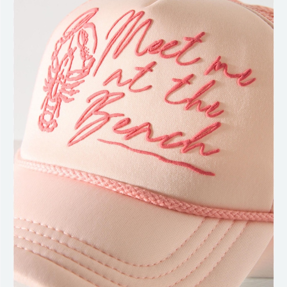 Anthropologie Coastal Trucker Hat